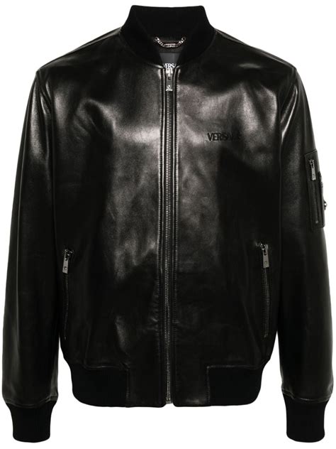 versace bomber jacket ebay|versace bomber jacket leather.